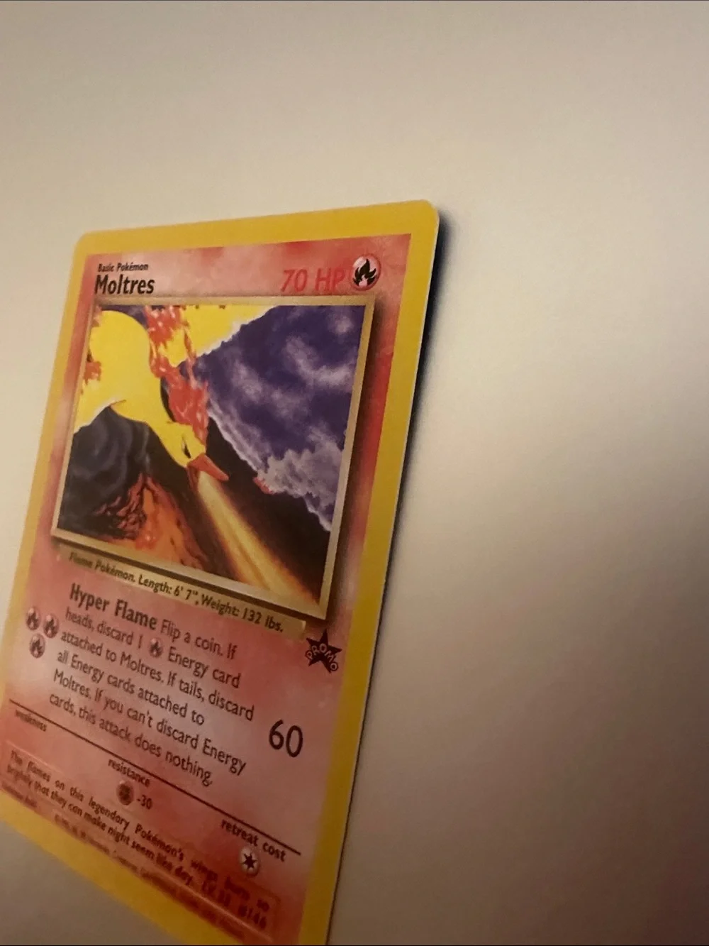 Moltres Pokémon Wizards Black Star Promo Trading Card
